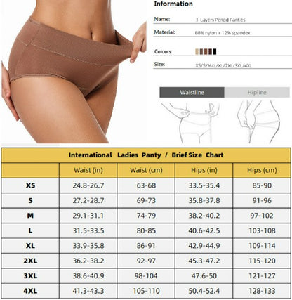 Velura™ Leak-Proof Underwear 4-unit pack — Stay Dry, Odor-Free & Confident All Day | 4-Layer