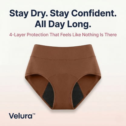 Velura™ Leak-Proof Underwear 4-unit pack — Stay Dry, Odor-Free & Confident All Day | 4-Layer